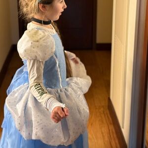 Sparkling Blue and White Kids Costume